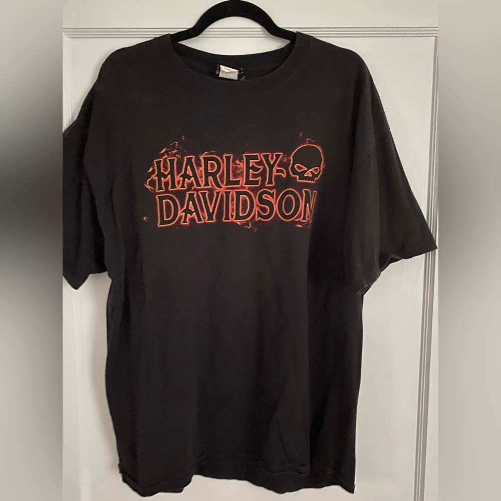 Harley Davidson Skull Fort Bragg graphic tee